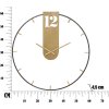 Mauro Ferretti orologio da parete Goldy Ø60x4,5 cm oro nero