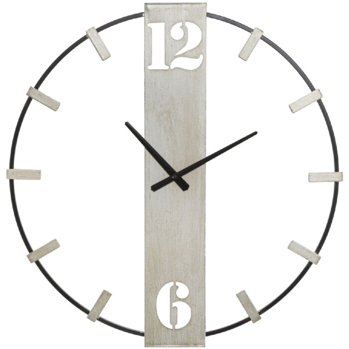 Mauro Ferretti orologio da parete argento Ø 61x4,5 cm argento nero