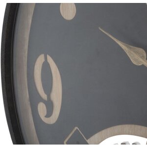 Mauro Ferretti orologio da parete XXX Ø67x6,5 cm nero marrone
