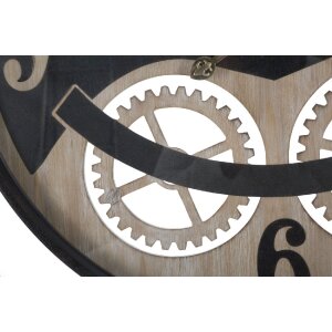 Mauro Ferretti orologio da parete XXX Ø67x6,5 cm nero marrone