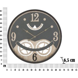 Mauro Ferretti orologio da parete XXX Ø67x6,5 cm nero marrone