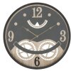 Mauro Ferretti orologio da parete XXX Ø67x6,5 cm nero marrone