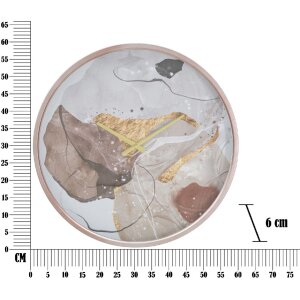 Mauro Ferretti orologio da parete art pink Ø60x6 cm multicolore