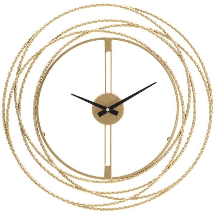 Mauro Ferretti orologio da parete a righe oro Ø 50x4 cm oro