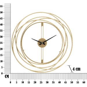 Mauro Ferretti orologio da parete a righe oro Ø 50x4 cm oro