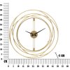 Mauro Ferretti orologio da parete a righe oro Ø 50x4 cm oro