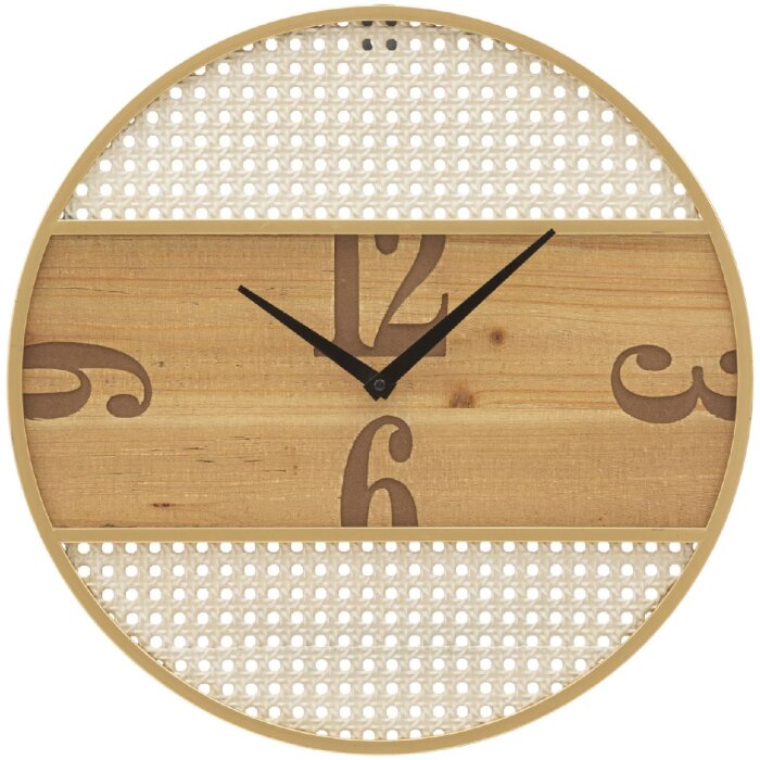 Mauro Ferretti orologio da parete Fuji Ø 50x3,5 cm colore naturale