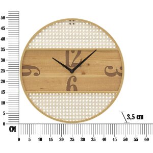 Mauro Ferretti orologio da parete Fuji Ø 50x3,5 cm colore naturale