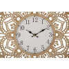 Orologio da parete Mauro Ferretti intaglio Ø 60x4,5 cm colore naturale bianco