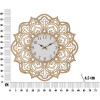 Orologio da parete Mauro Ferretti intaglio Ø 60x4,5 cm colore naturale bianco