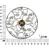 Mauro Ferretti orologio da parete Ø 50x3,5 cm nero