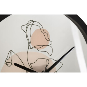 Mauro Ferretti orologio da parete fiore Ø 40x3,5 cm multicolore con disegno floreale