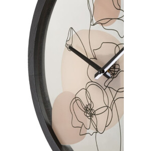 Mauro Ferretti orologio da parete fiore Ø 40x3,5 cm multicolore con disegno floreale