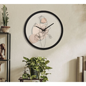 Mauro Ferretti orologio da parete fiore Ø 40x3,5 cm multicolore con disegno floreale