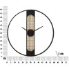 Mauro Ferretti orologio da parete Ribby Ø60x5 cm nero crema
