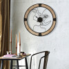 Mauro Ferretti orologio da parete coppia Ø 60x3 cm nero naturale