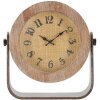 Mauro Ferretti orologio da tavolo rotondo 23,5x7x24 cm marrone