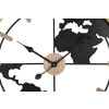 Mauro Ferretti orologio da parete world Ø 60x5 cm marrone nero