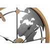 Mauro Ferretti orologio da parete world Ø 60x5 cm marrone nero