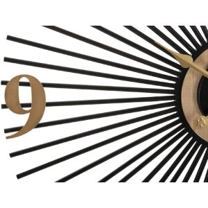 Mauro Ferretti orologio da parete Wordy Ø 60x3,5 cm nero naturale