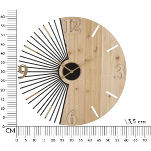 Mauro Ferretti orologio da parete Wordy Ø 60x3,5 cm nero naturale