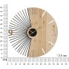 Mauro Ferretti orologio da parete Wordy Ø 60x3,5 cm nero naturale