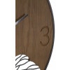 Mauro Ferretti orologio da parete quadrante in legno Ø 60x2 cm marrone nero