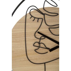 Mauro Ferretti orologio da parete Elegant Ø 60x2 cm marrone nero