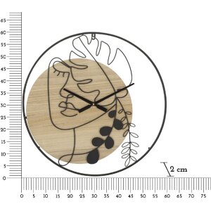 Mauro Ferretti orologio da parete Elegant Ø 60x2 cm marrone nero