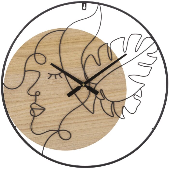 Mauro Ferretti orologio da parete Elegant Ø 60x2 cm marrone nero