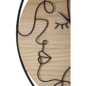 Mauro Ferretti orologio da parete Elegant Ø 60x2 cm marrone nero