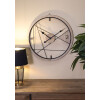 Mauro Ferretti orologio da parete Design geometrico Ø 60x2,5 cm marrone nero