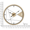 Mauro Ferretti orologio da parete Design geometrico Ø 60x2,5 cm marrone nero