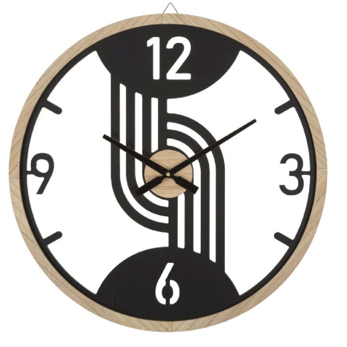 Mauro Ferretti orologio da parete a staffe Ø 60x2,5 cm nero marrone