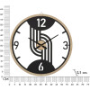 Mauro Ferretti orologio da parete a staffe Ø 60x2,5 cm nero marrone