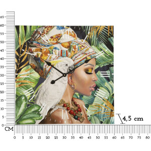Mauro Ferretti orologio da parete Kloe 60x4,5x60 cm multicolore