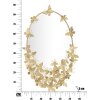 Mauro Ferretti specchio da parete ovale farfalla 59x3x89,5 cm oro