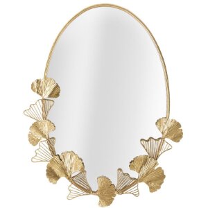 Mauro Ferretti specchio da parete foglia 61,5x3x78 cm oro
