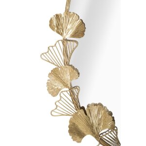 Mauro Ferretti specchio da parete foglia 61,5x3x78 cm oro
