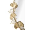 Mauro Ferretti specchio da parete foglia 61,5x3x78 cm oro