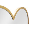 Mauro Ferretti specchio da parete doppio cuore 65x2x50 cm oro
