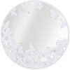 Mauro Ferretti specchio da parete bianco farfalla Ø 62,5x2,3 cm bianco