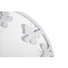 Mauro Ferretti specchio da parete bianco farfalla Ø 62,5x2,3 cm bianco