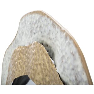 Mauro Ferretti specchio da parete Shai Light Ø 54,5x4,5 cm oro crema