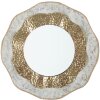 Mauro Ferretti specchio da parete Shai Light Ø 54,5x4,5 cm oro crema