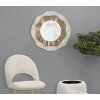 Mauro Ferretti specchio da parete Shai Light Ø 54,5x4,5 cm oro crema