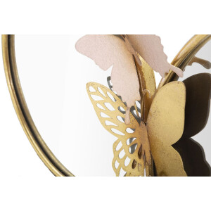 Mauro Ferretti specchio da parete Doppio Farfalle Rosa 81x3x52,5 cm oro rosa