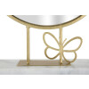 Mauro Ferretti specchio da tavolo butterfly 30x9x39,5 cm marmo oro