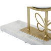 Mauro Ferretti specchio da tavolo butterfly 30x9x39,5 cm marmo oro