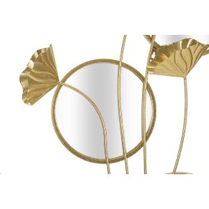 Mauro Ferretti specchio da parete triplo flusso 65x8x88 cm oro